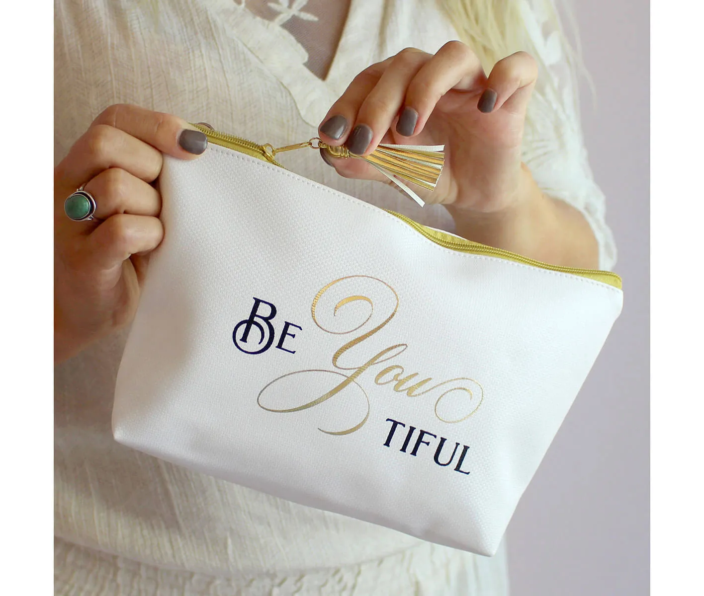 BeYouTiful Maid of Honor Cosmetic Makeup Bag