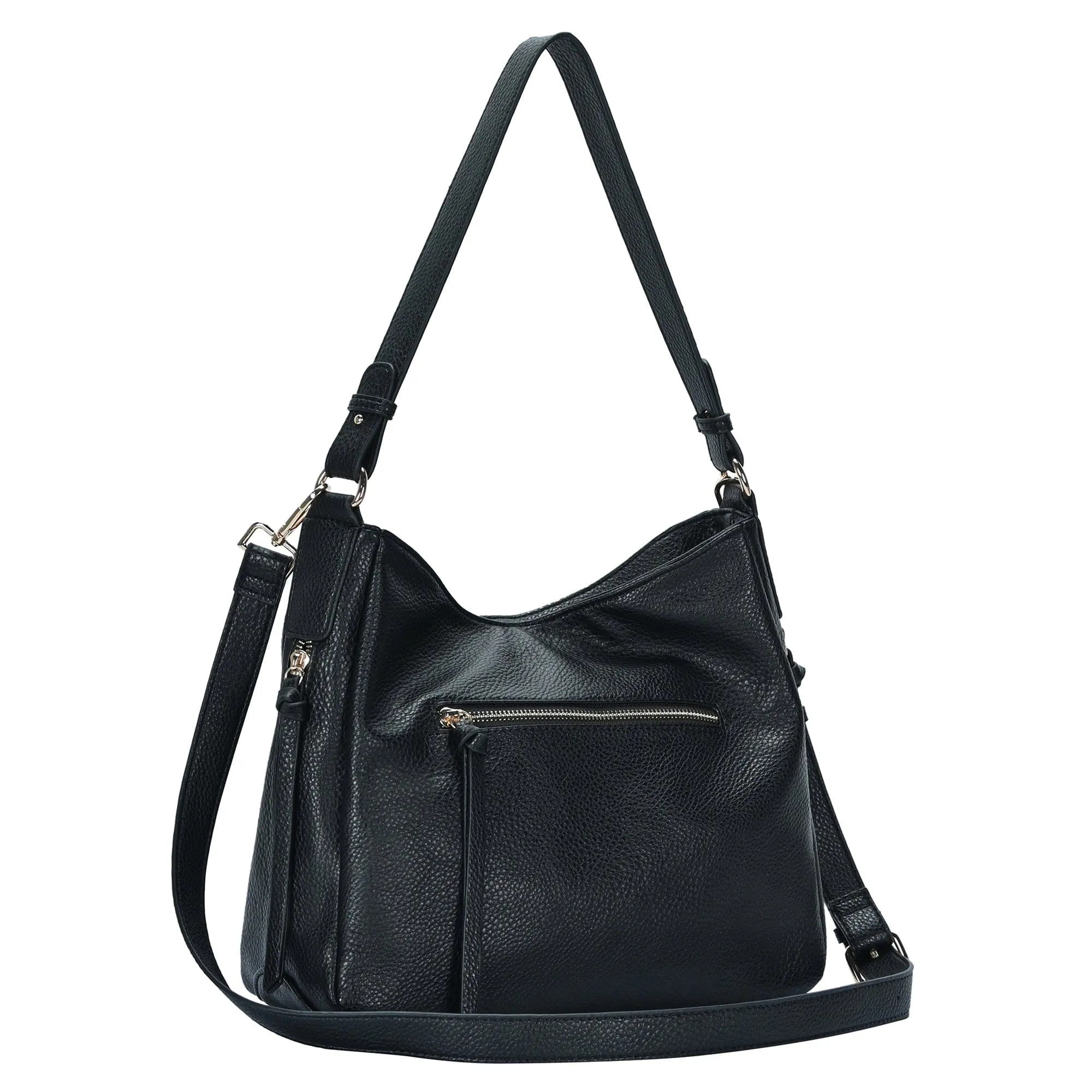 BGA6128 Mina Stud Accent Hobo Bag