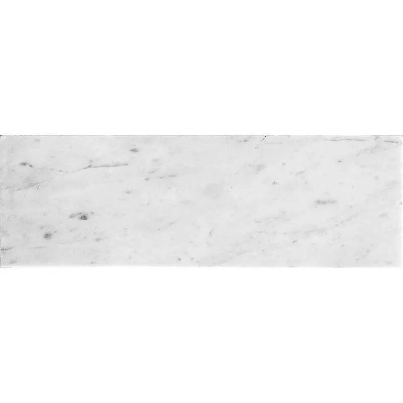 Bianco Carrara 4X12 Honed Marble Subway Tile