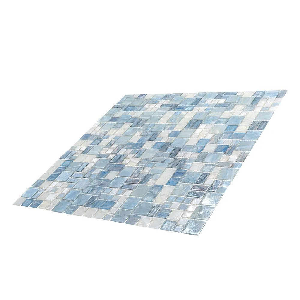 Blue Mini Versailles Glass Mosaic Tile