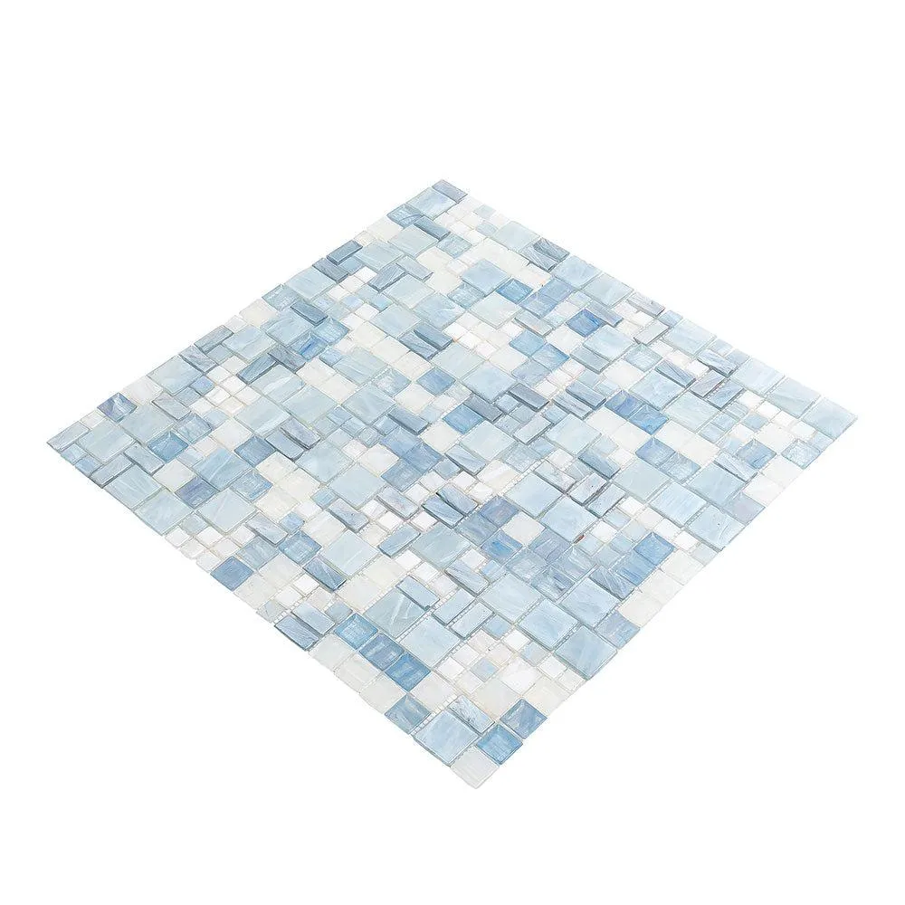 Blue Mini Versailles Glass Mosaic Tile