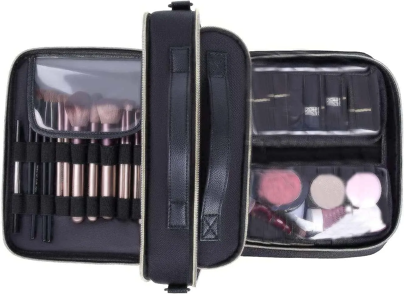 Blushbees® 2-in-1 Makeup and Jewelry Bag - Black