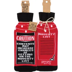 Bottle Cover - Naughty List