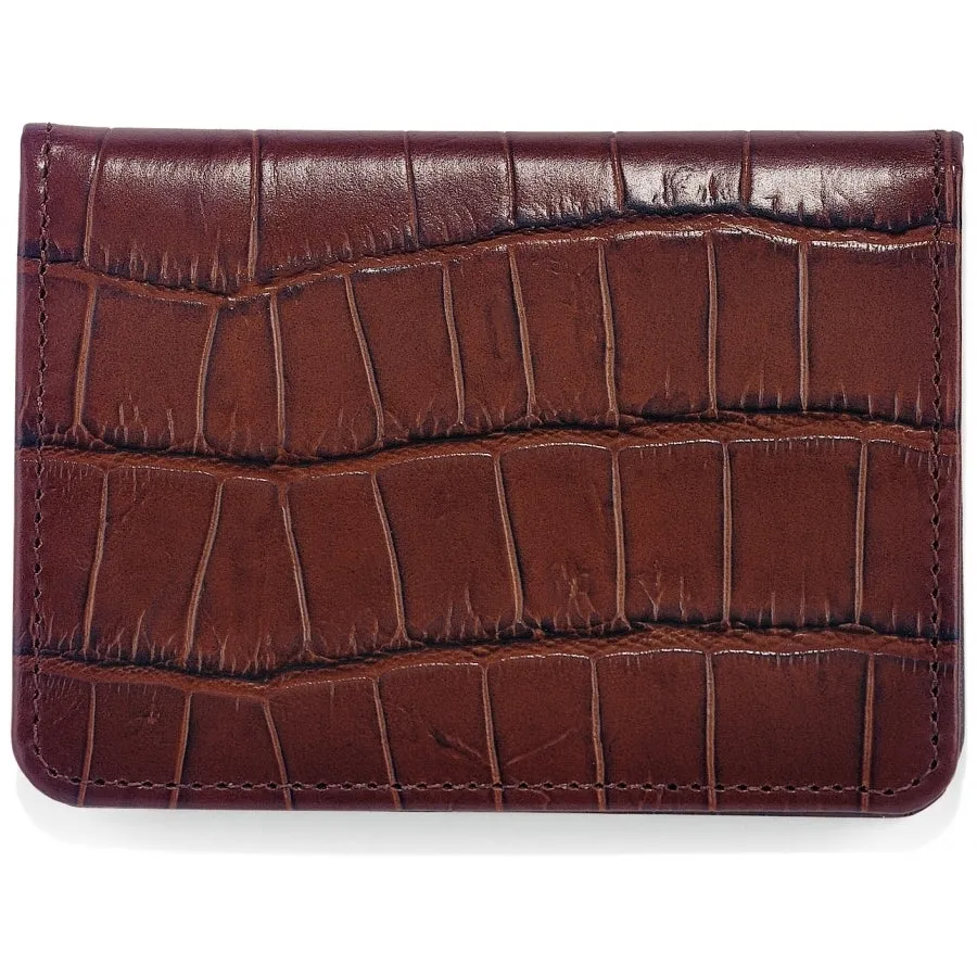 Brighton Wallet Rockefeller Flip Wallet in Black 89503 and Brown 89507 SS23