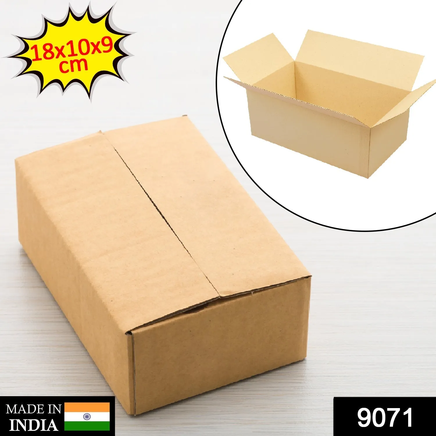 BROWN BOX FOR PRODUCT PACKING 18x10x9cm