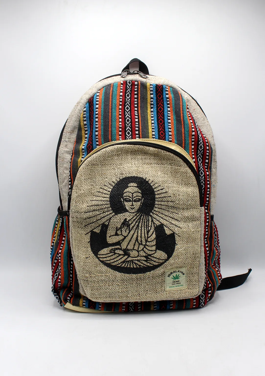 Buddha Printed Hemp Rucksack