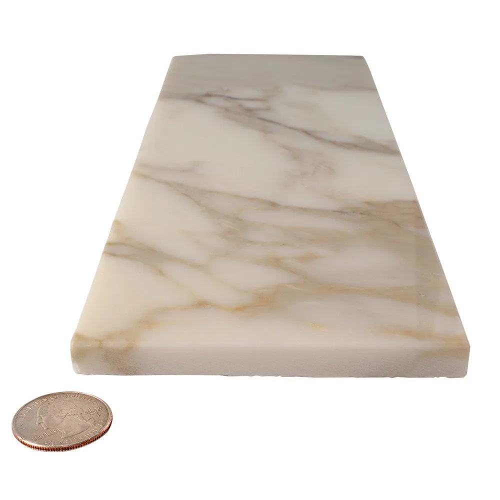 Calacatta Gold Polished Marble Subway Tile 4X12