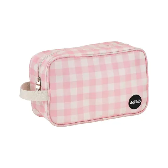 Candy Pink Check Picnicware | Holiday Collection