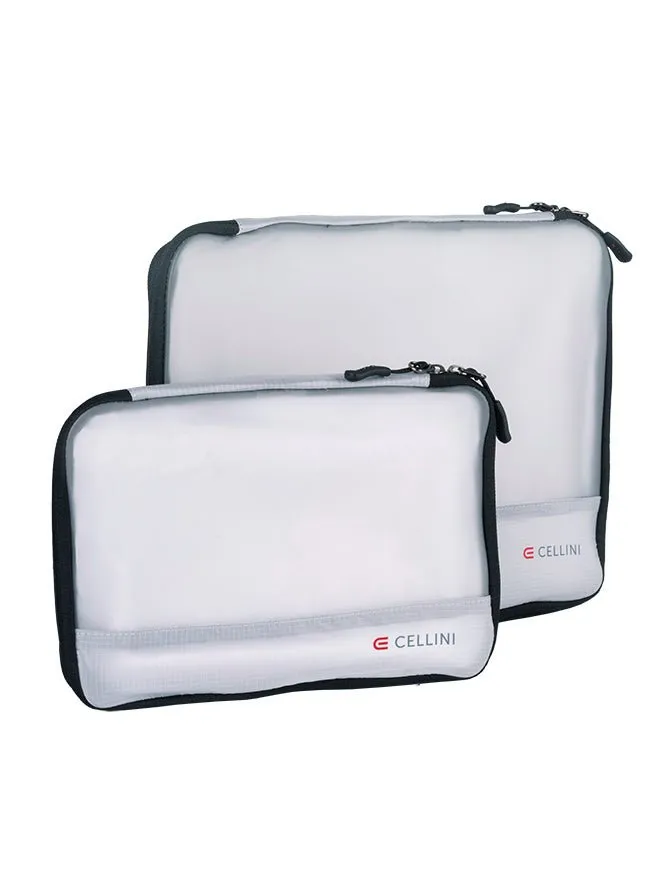 Cellini 2 Pack Packing Cubes; Large and Medium | White