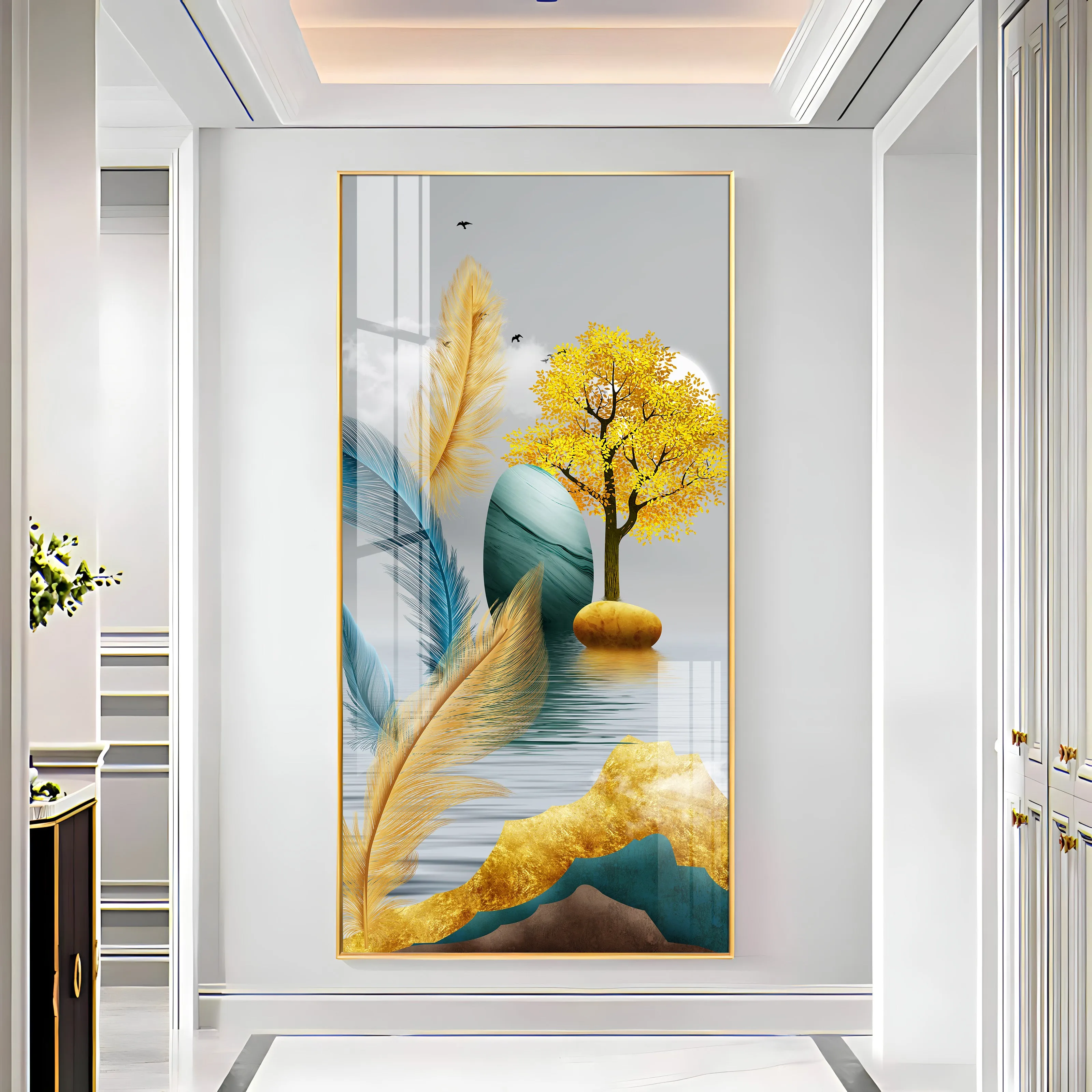 Charming Nature Premium Acrylic Vertical Wall Art