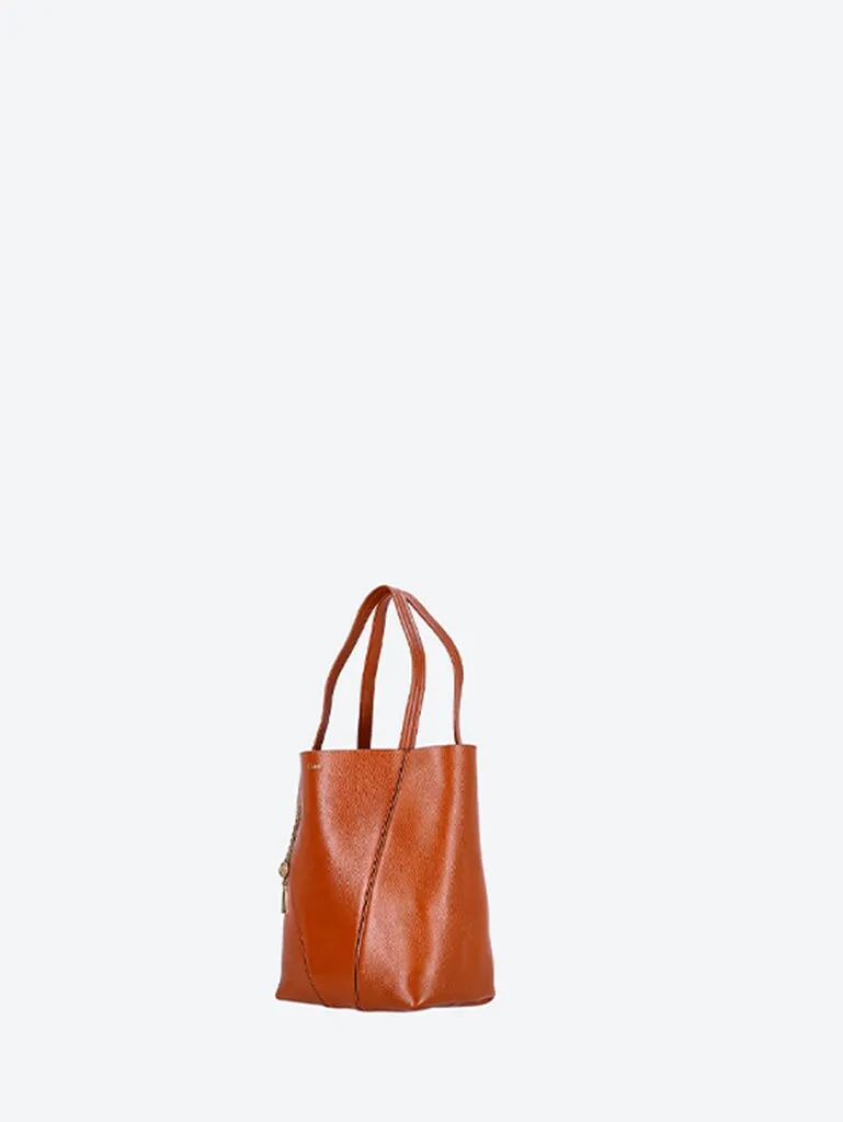 Chloe spin leather medium tote bag