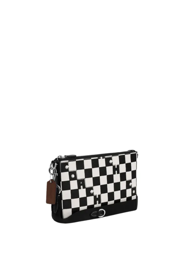 Coach Holden Crossbody Bag With Checkerboard Print In Black Chalk CR208