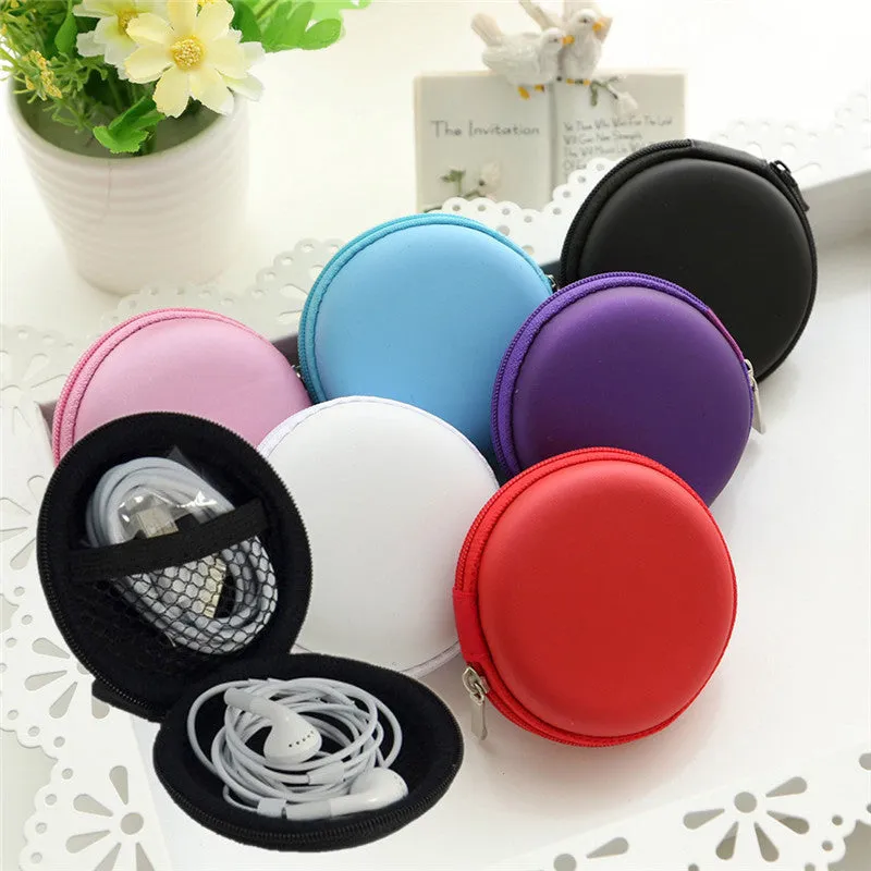 Coin Earphone SD Card USB Flash Disk Storage Bag Zipper Case Portable Carrying Pouch home storage organization organizer bags