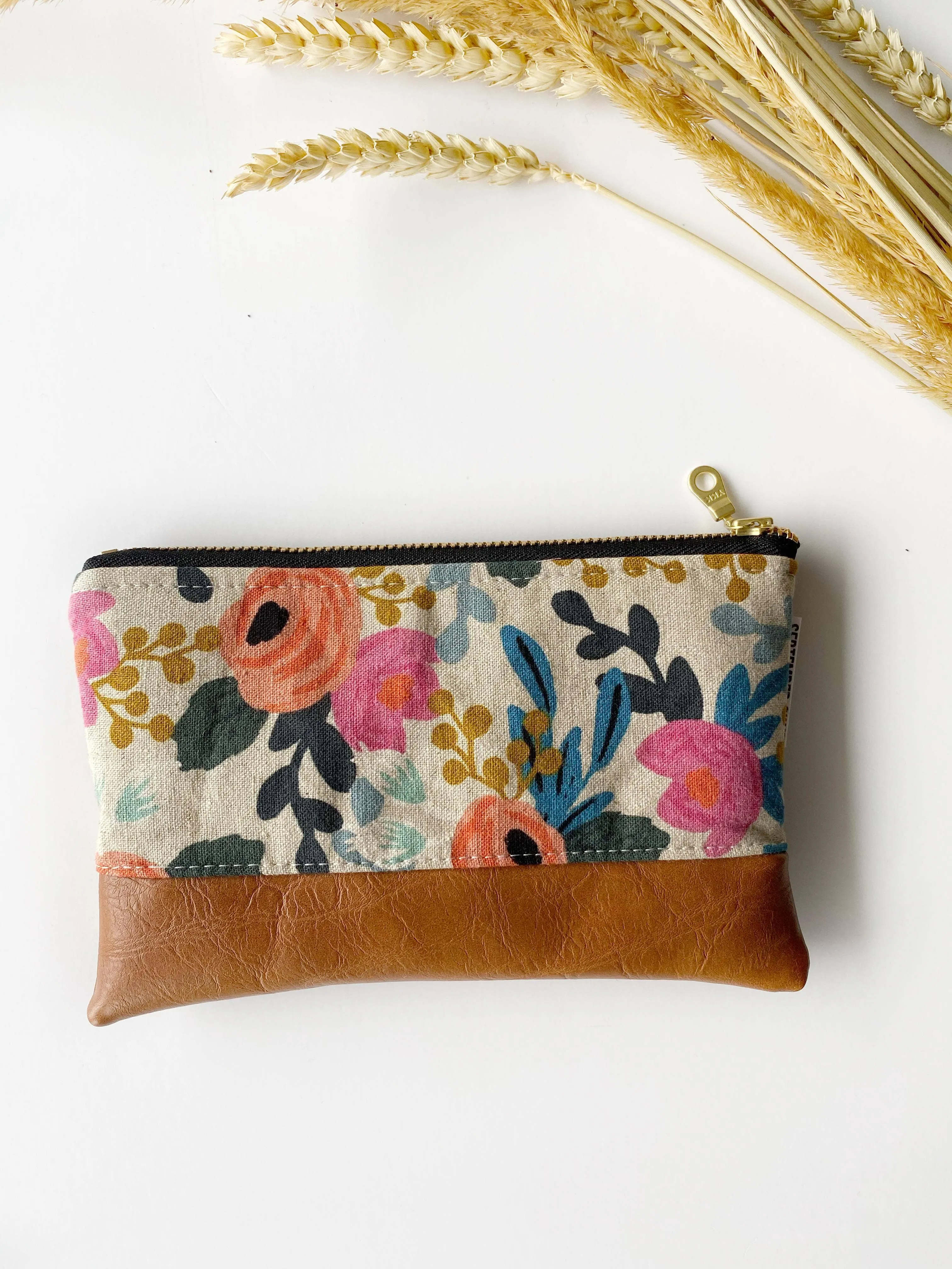 Coin purse in rifle paper fall floral