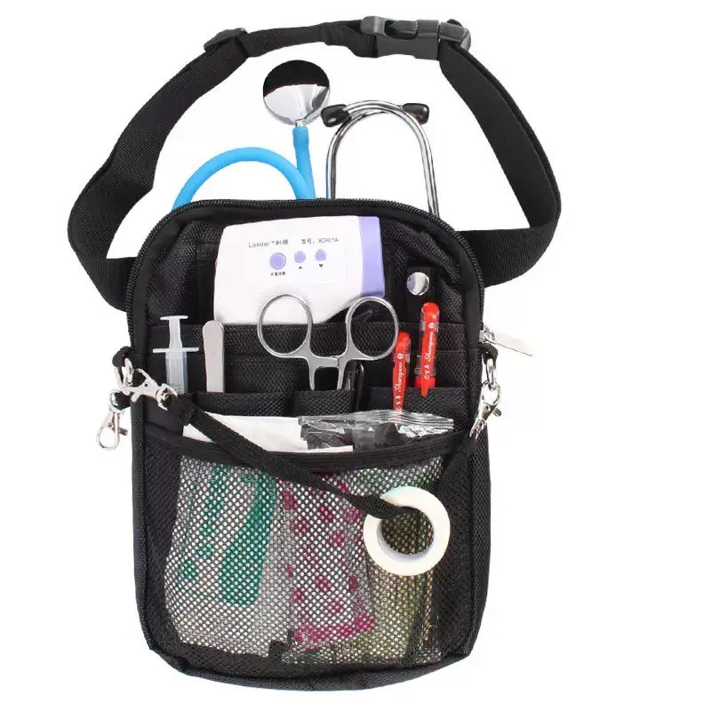 Cross Body Organizer "Portrait"   - Black