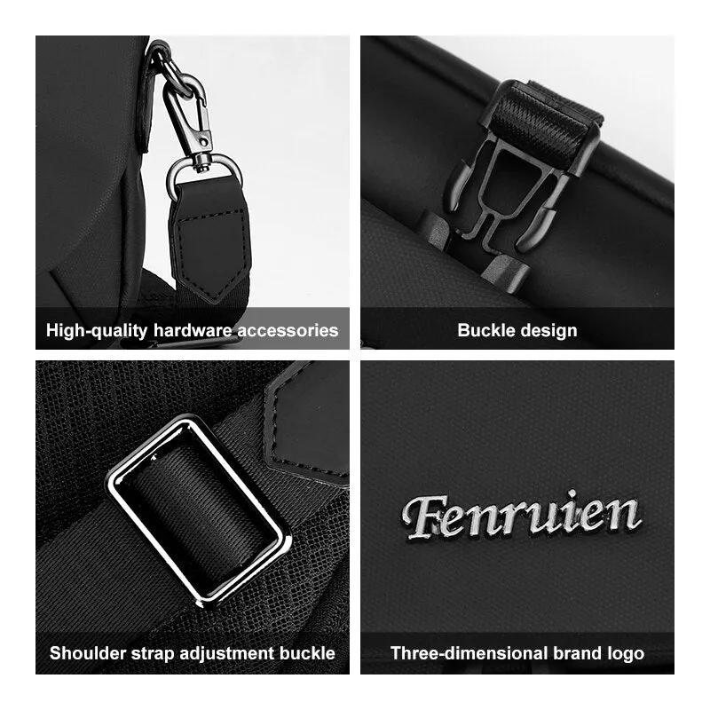 Crossbody Bag Messenger Bag For Men Waterproof Short Trip Casual