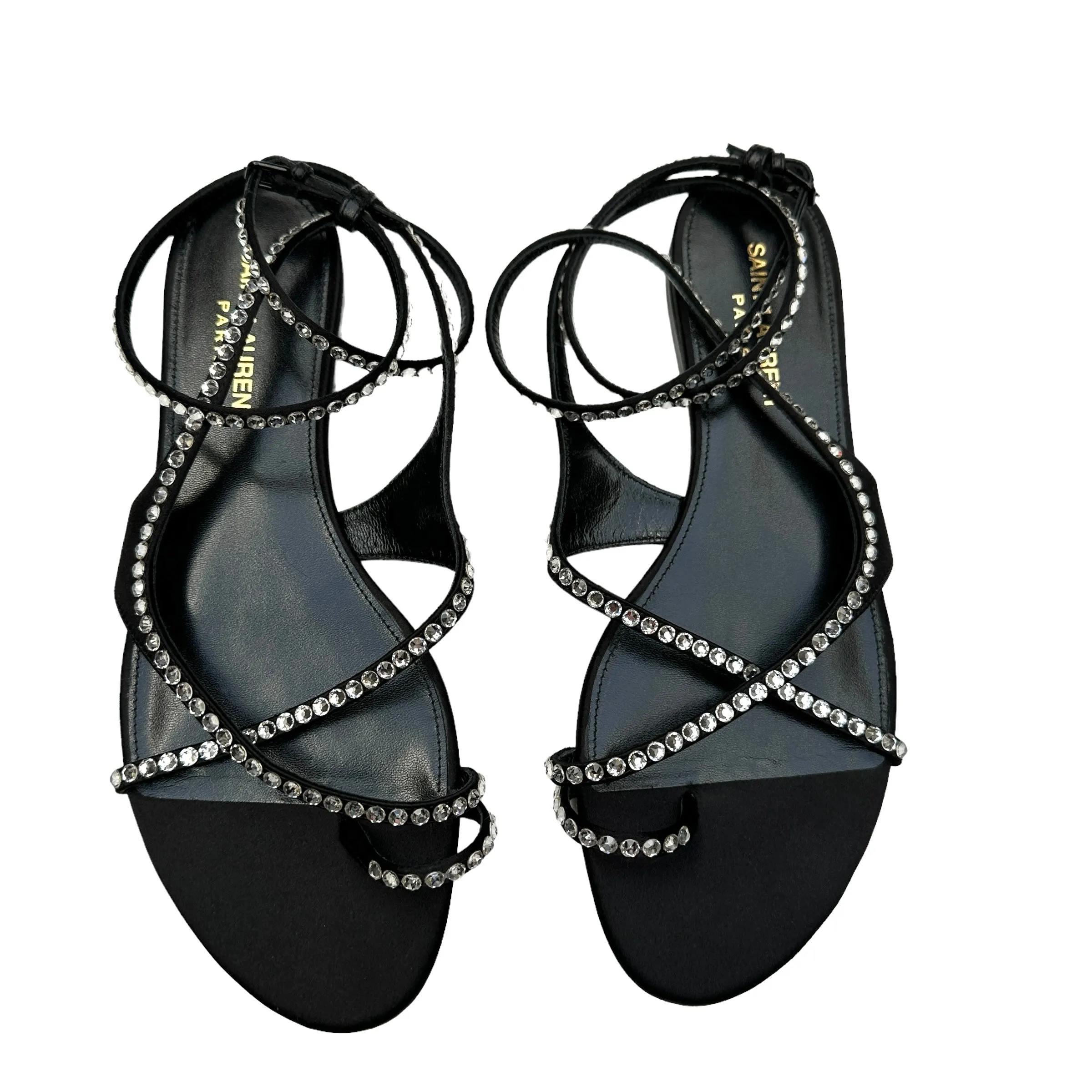 Crystal Embellished Sandals - 8