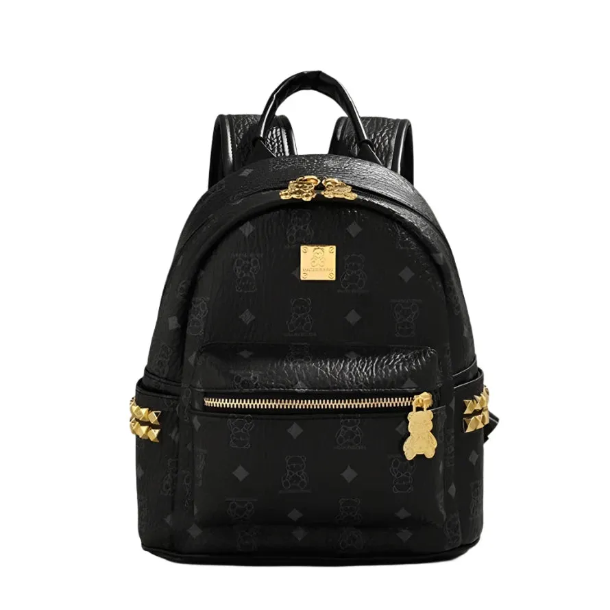 Cute Luxurious Designer Style 100% Leather Backpack