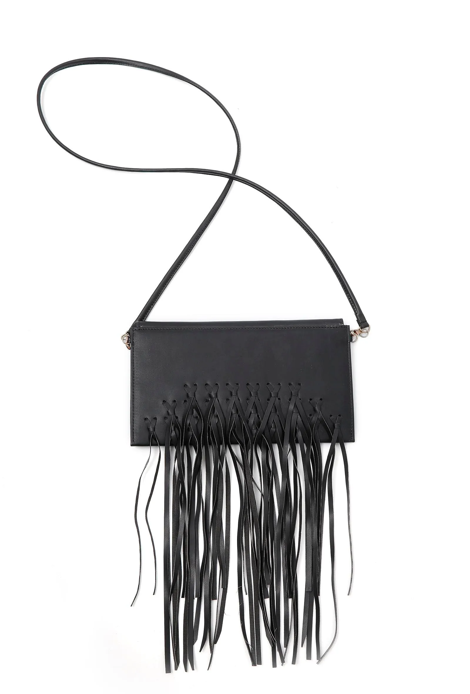 Davy's Squared Frill Crossbody Bag