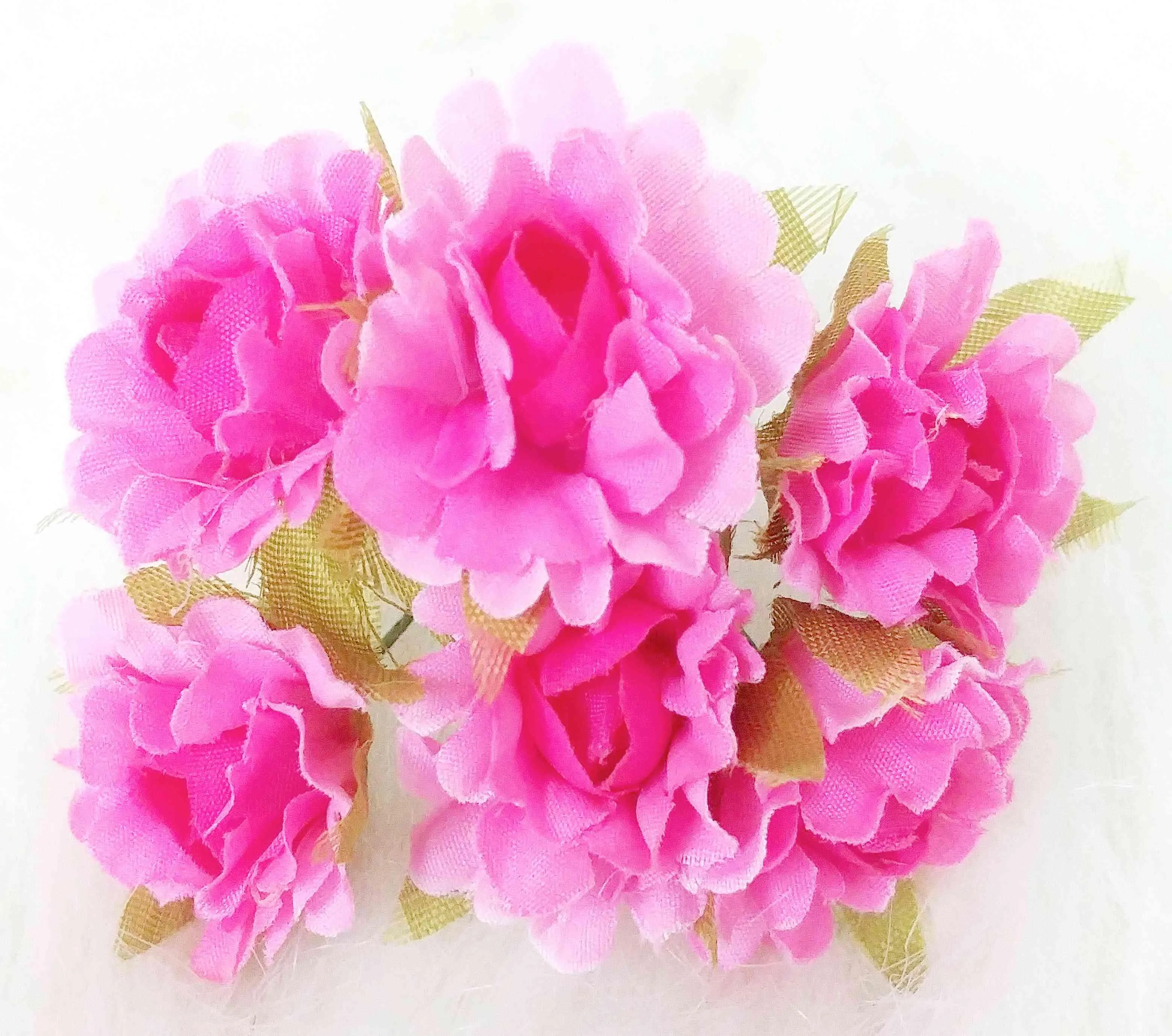 Decorative Artificial Peony Rose Fabric Stem Flower for Craft, Decor, Textile, Gift Packing - Design 10