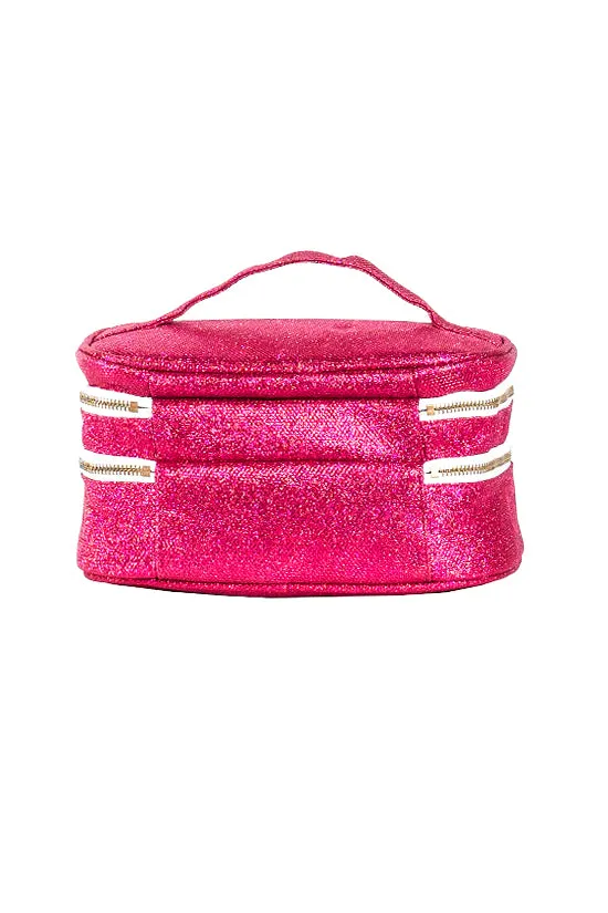 Diamondnet™ in Fuchsia Rebel Glam & Go Travel Case with White Zipper