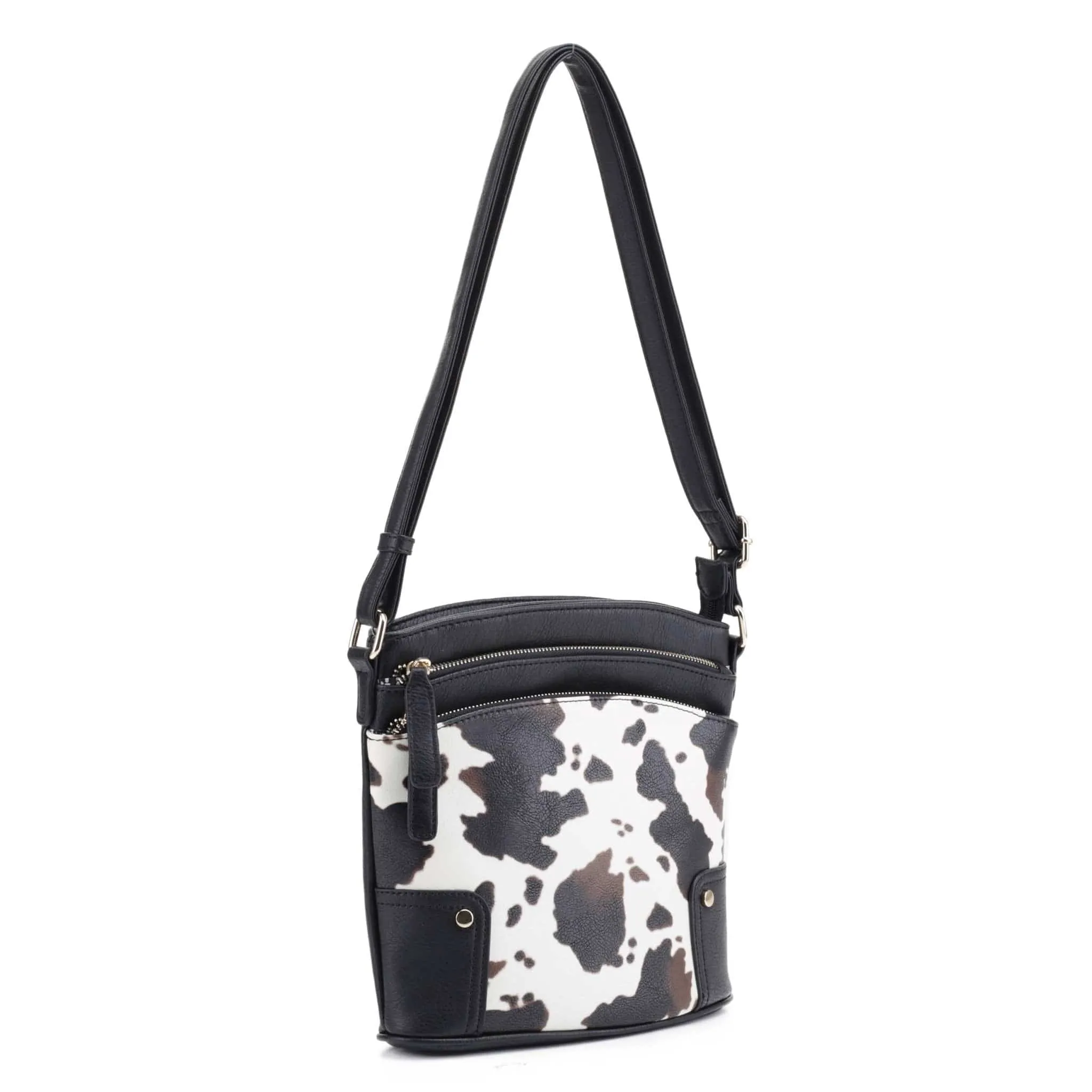 EJ60065C Cow Printed Shoulder Crossbody Bag