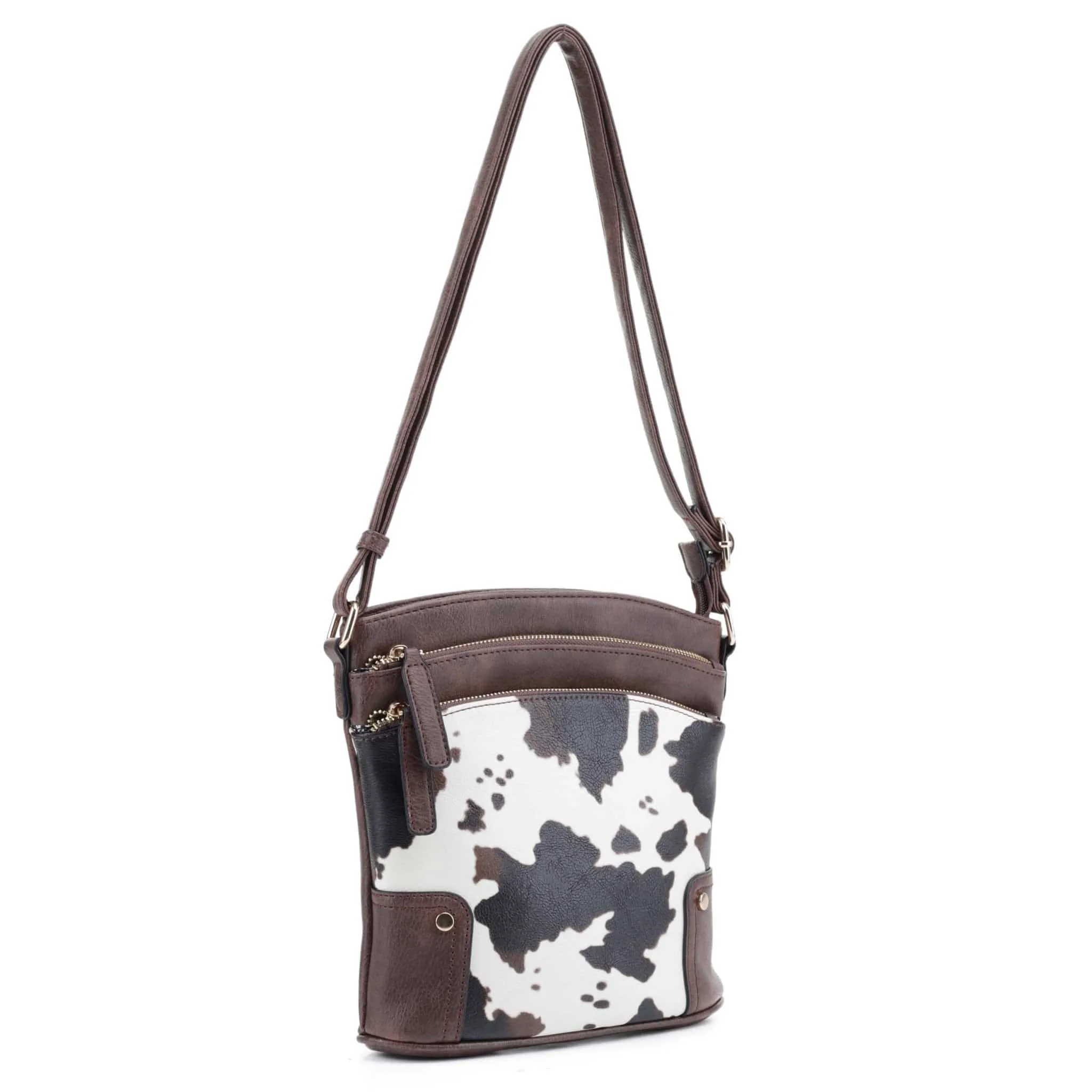 EJ60065C Cow Printed Shoulder Crossbody Bag