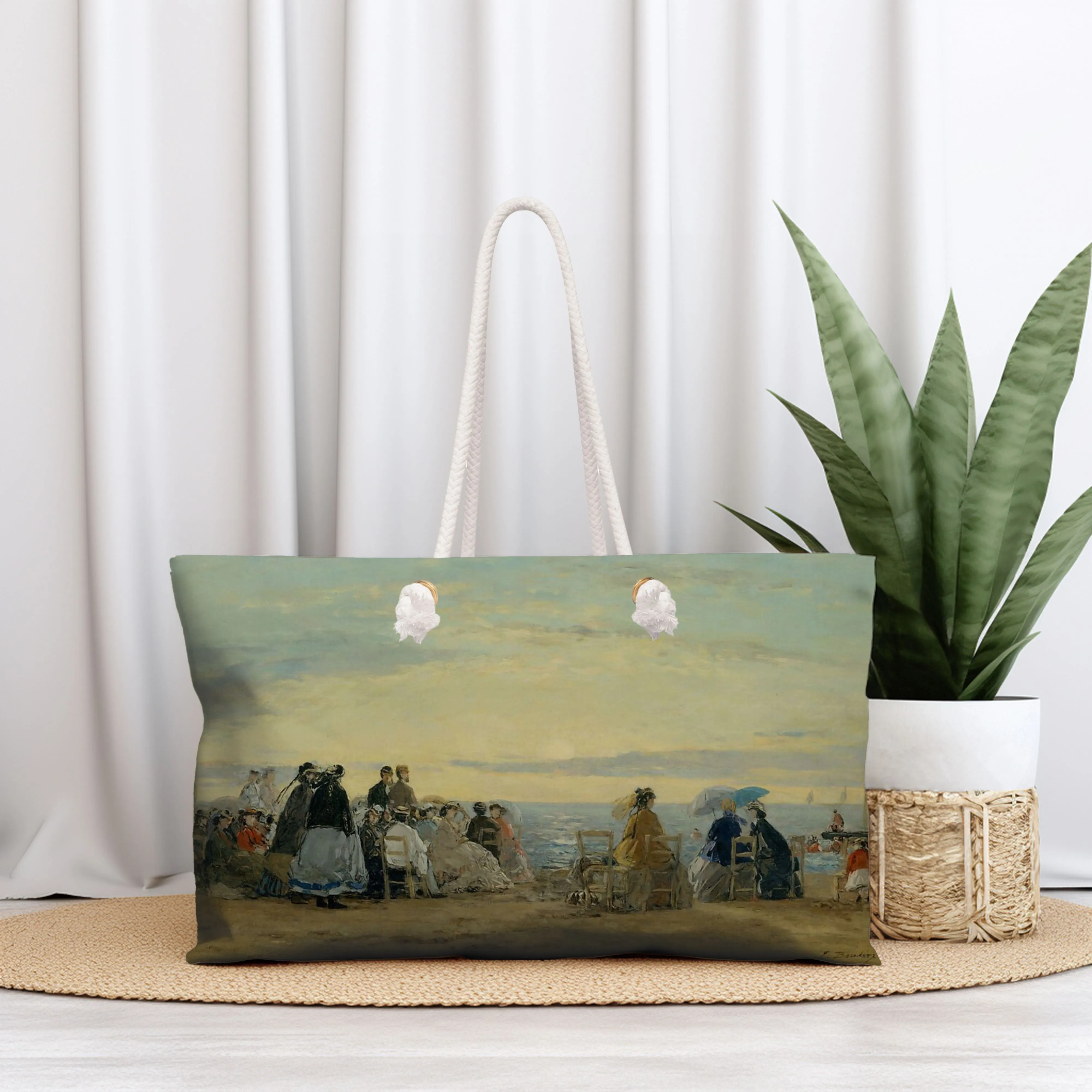 Escape with Eugene Boudin's Sunset Beach Tote