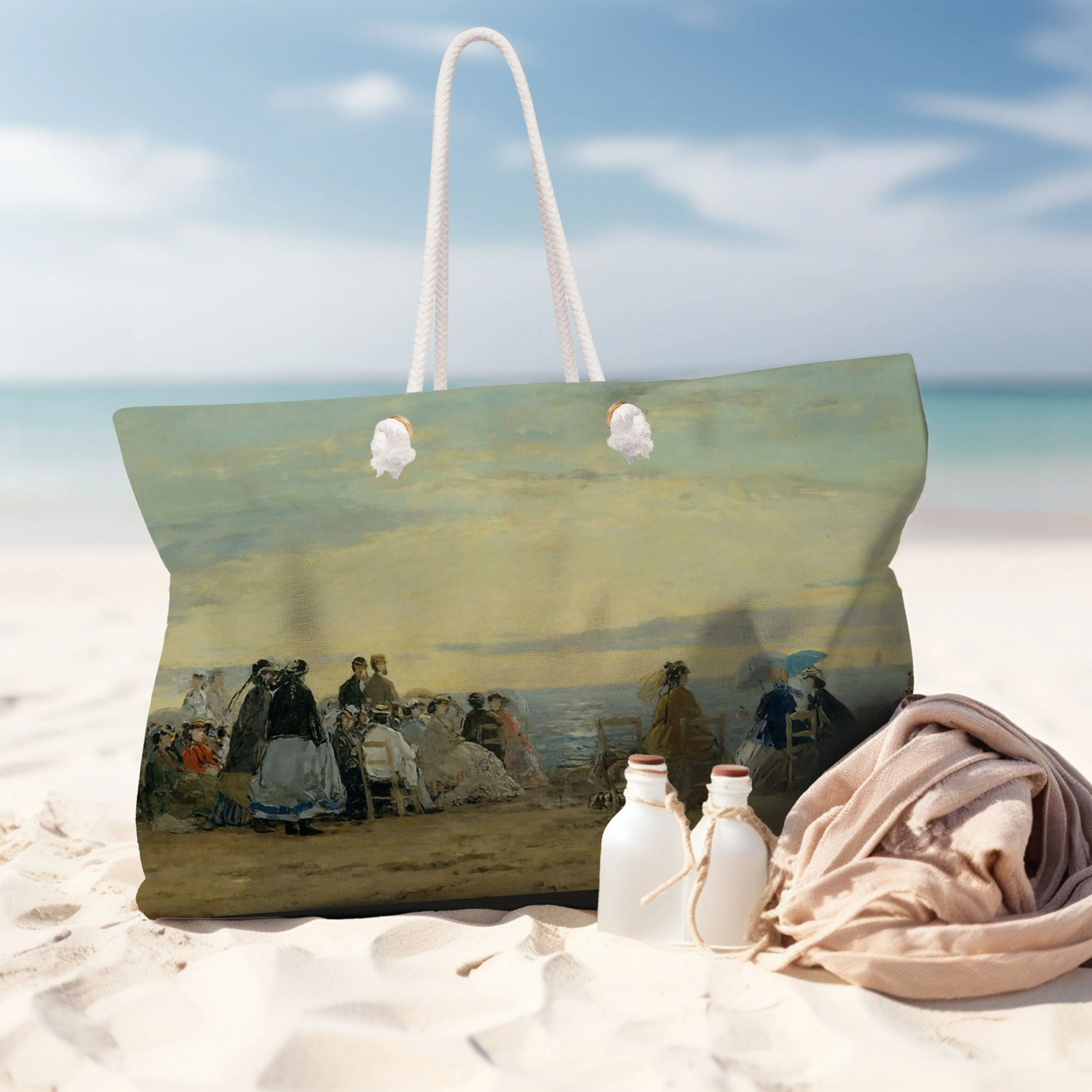 Escape with Eugene Boudin's Sunset Beach Tote