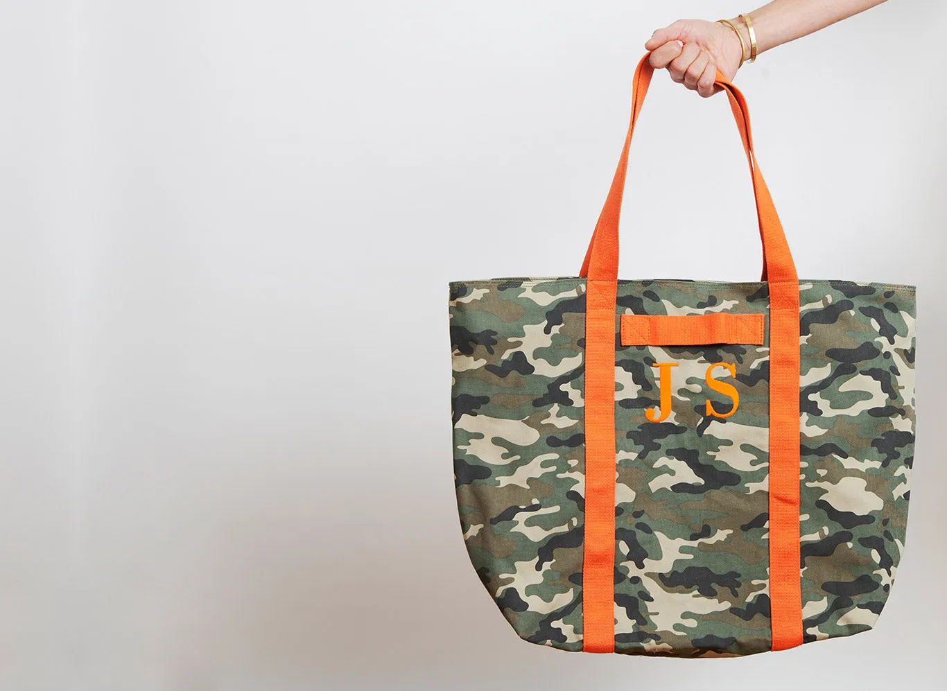 Everything Tote Bag - Camo / Orange