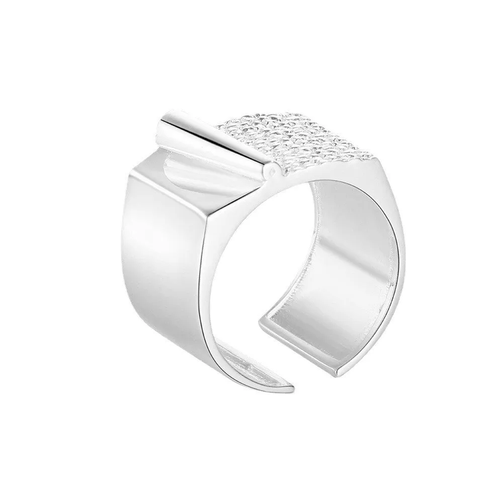 Female Origami Texture Index Finger Ring