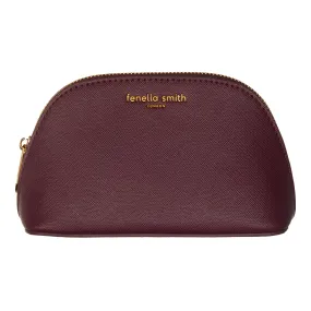 Fenella Smith Burgundy Oyster Cosmtic Case