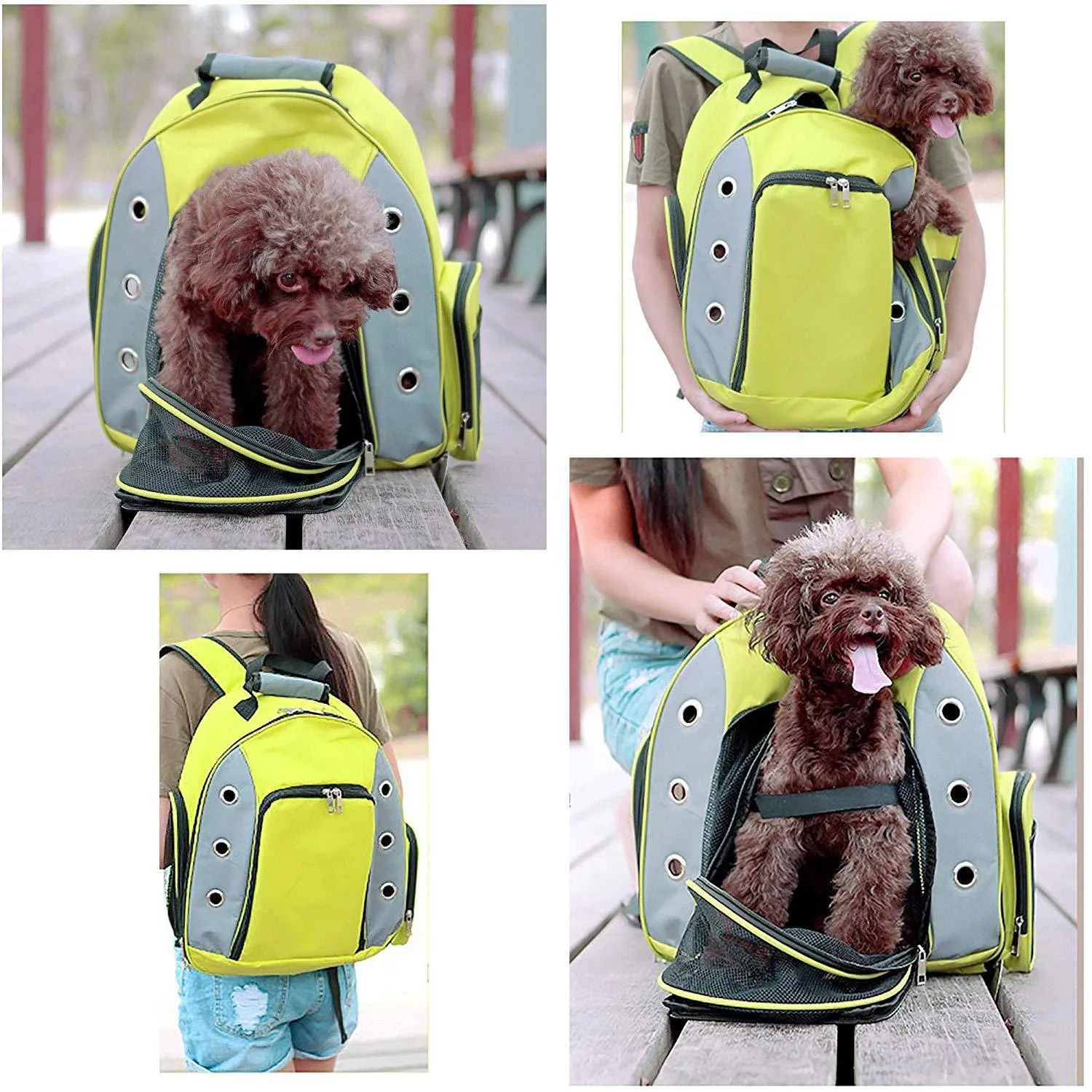 Foldable Pet Carrier Backpack with Breathable Mesh Window - Ultimate Pet Travel Comfort