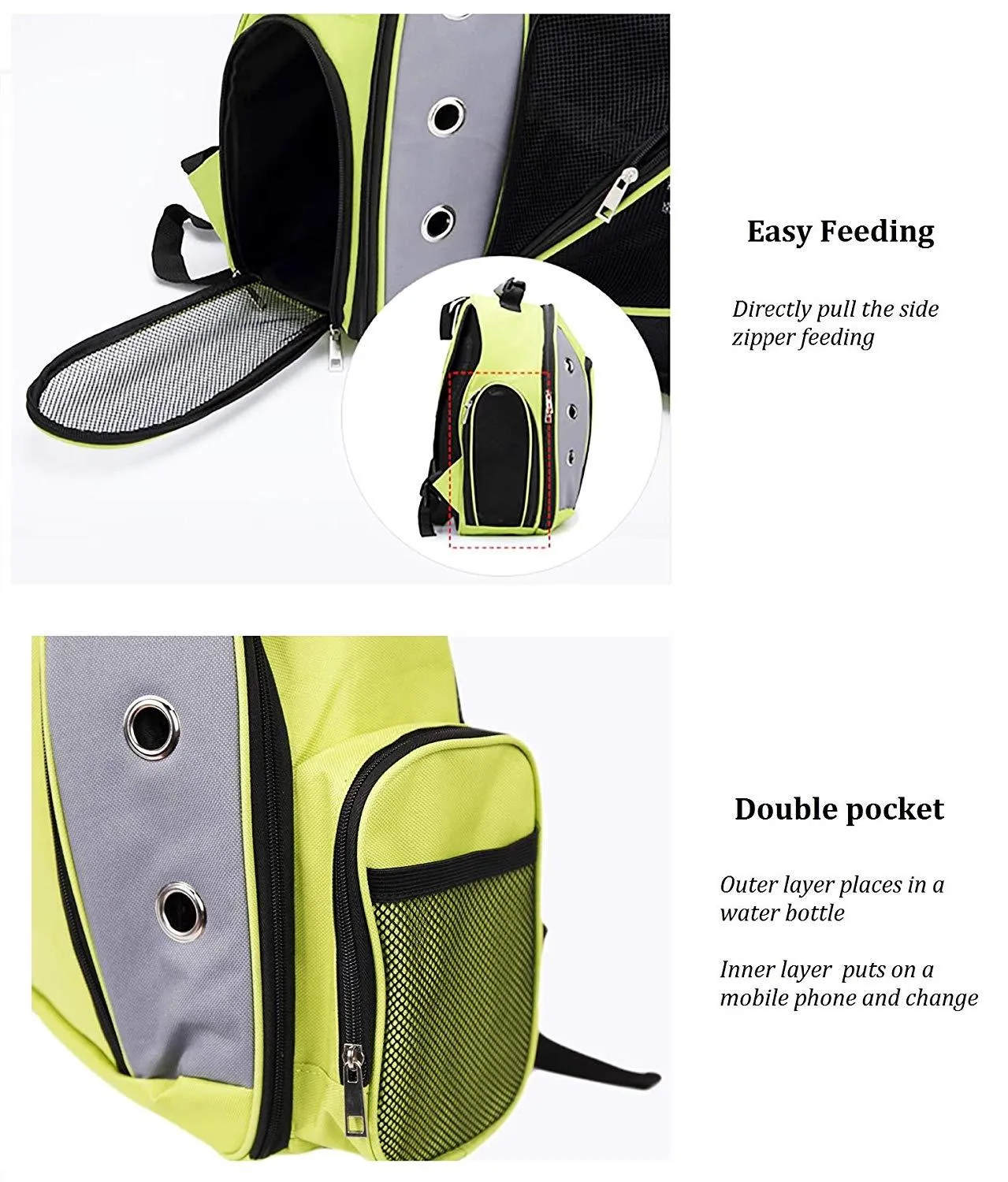 Foldable Pet Carrier Backpack with Breathable Mesh Window - Ultimate Pet Travel Comfort