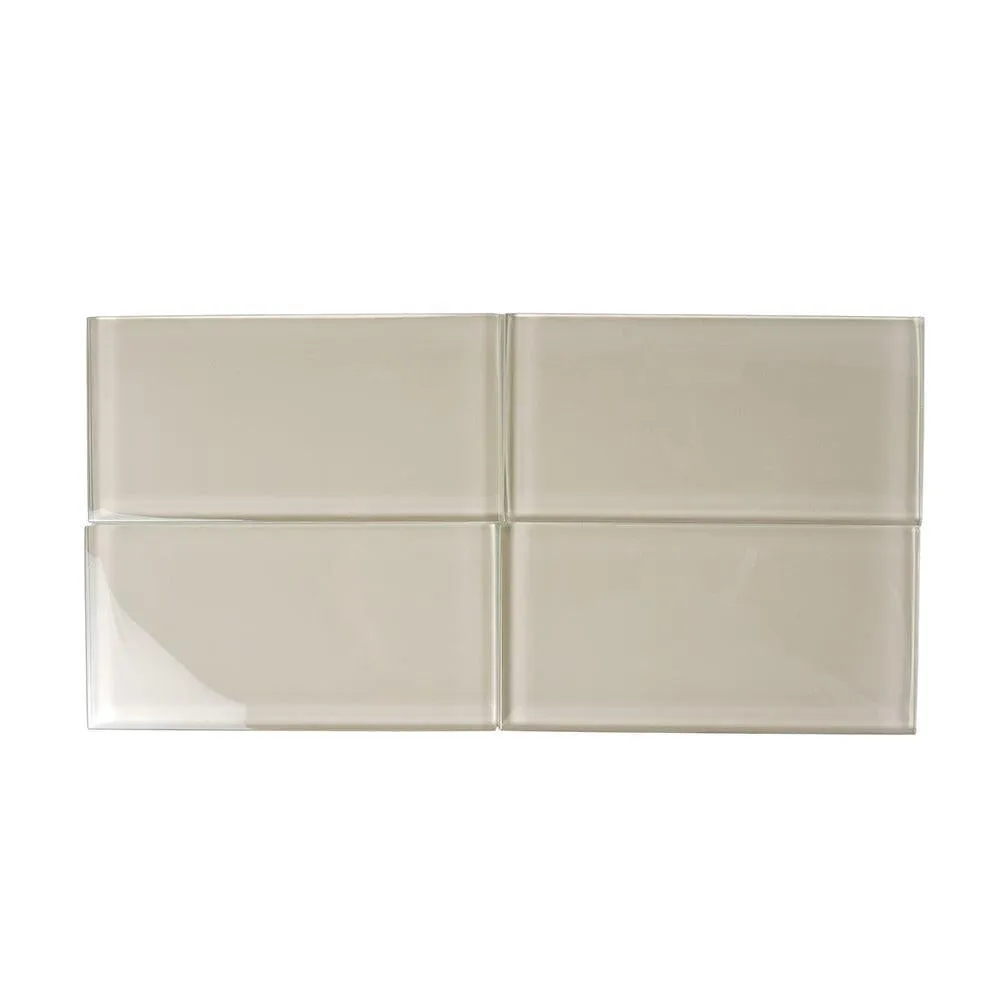 GLACIER BEACH 3" x 6" POLISHED Glass Subway TILE