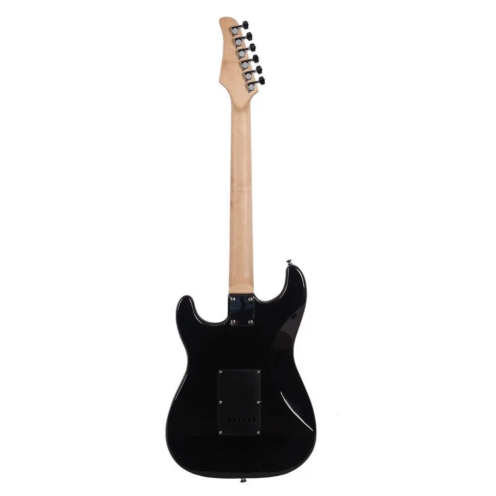 Glarry GST Stylish Electric Guitar Kit with Black Pickguard Black