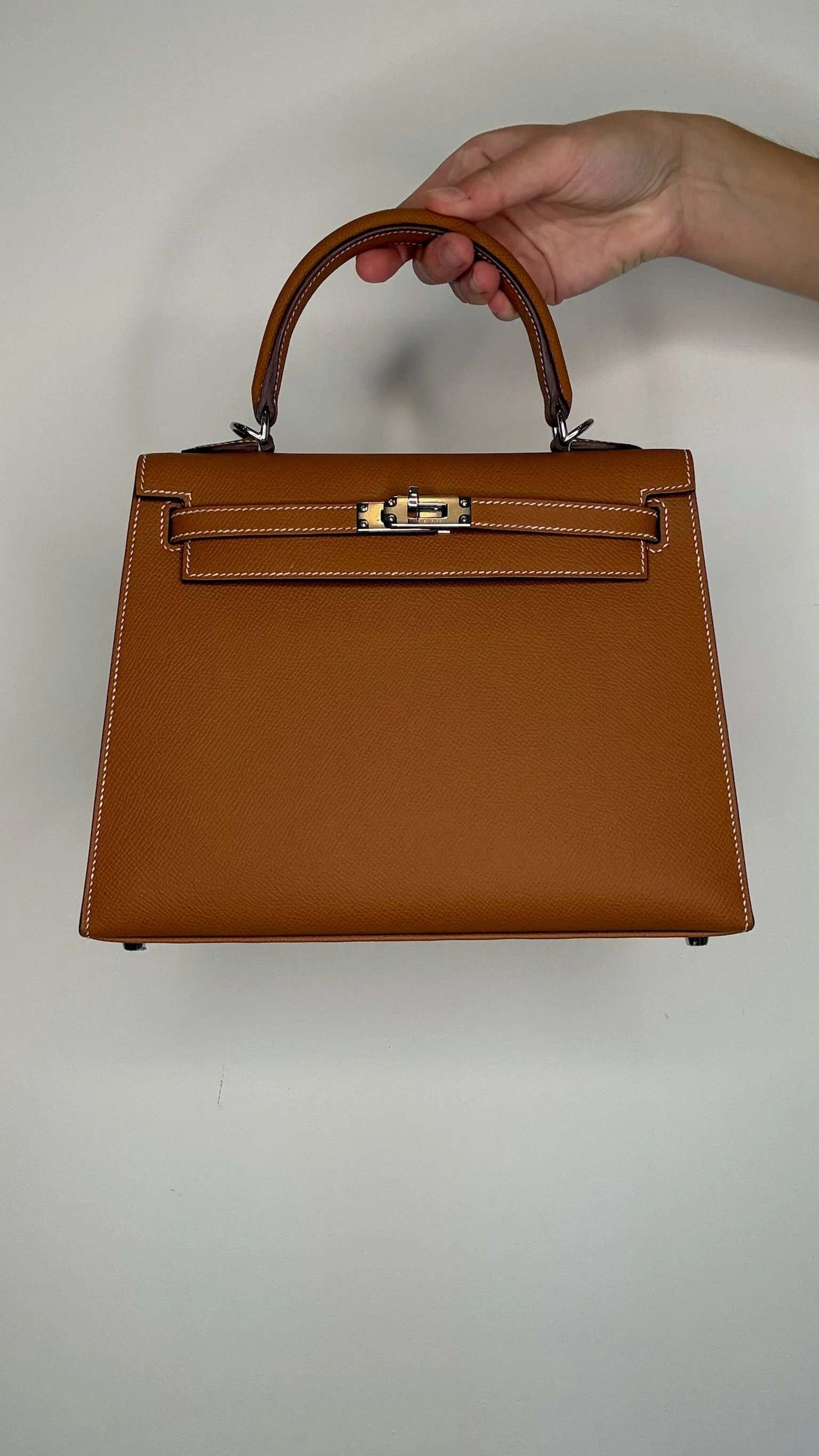 Gold Kelly 25 Bag