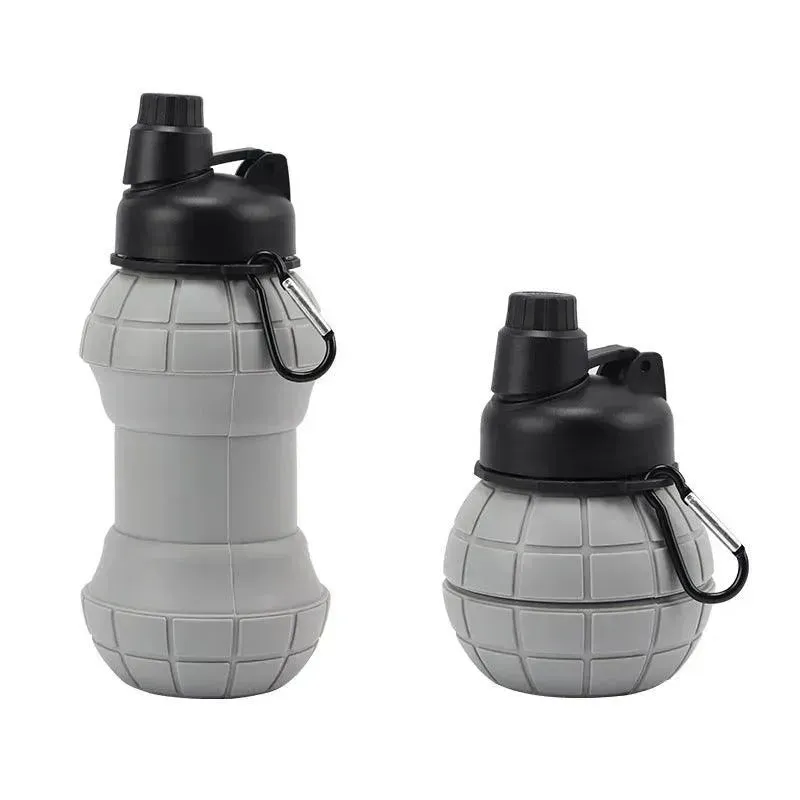 Grenade Silicon Folding Bottle (550 ml)