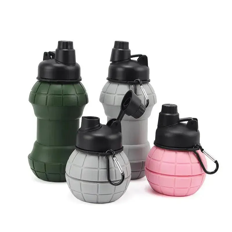 Grenade Silicon Folding Bottle (550 ml)