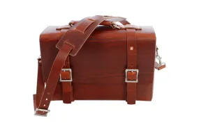 H B LEATHER BAG | CLASSIC BURNT UMBER LEATHER BAG