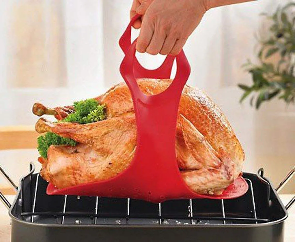 Heat Resistant Non-Stick Oven Silicone Turkey Lifter