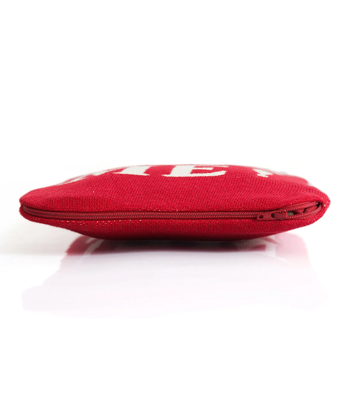 Hug Me - Red & Natural Combed Cotton Hot Water Bottle Cover