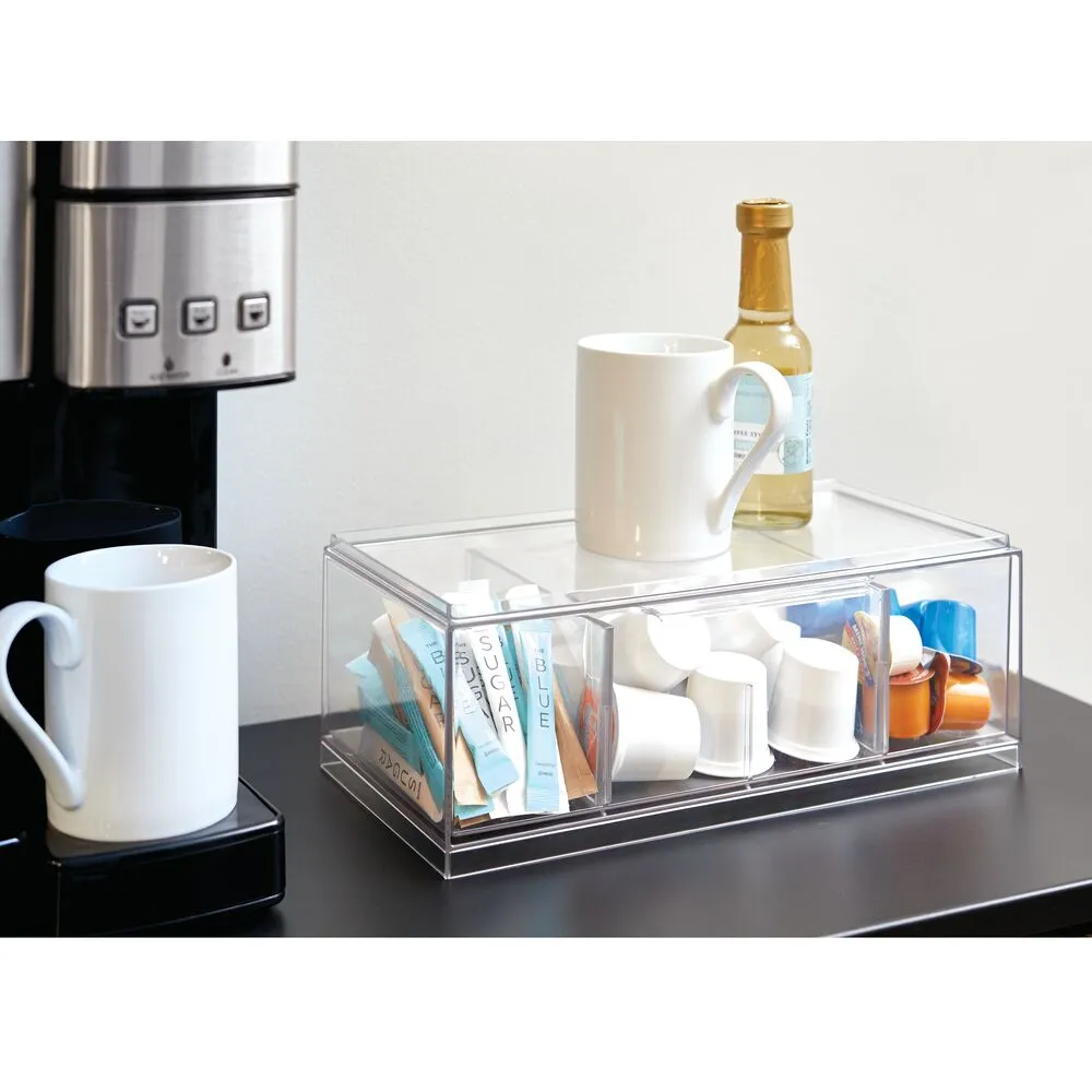 iDesign Crisp Tea Storage Organizer in Clear