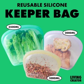 Keeper Bag Reusable Silicone Bag (5PC Set) - Pastel