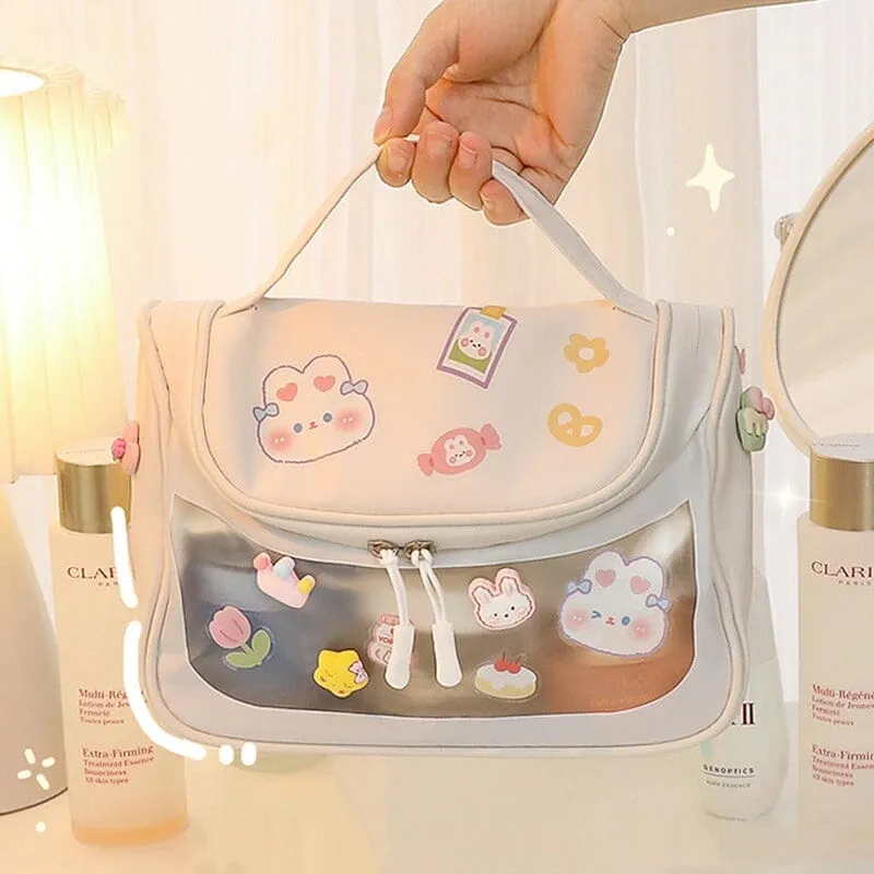 Label Me Cute Large Makeup Bag