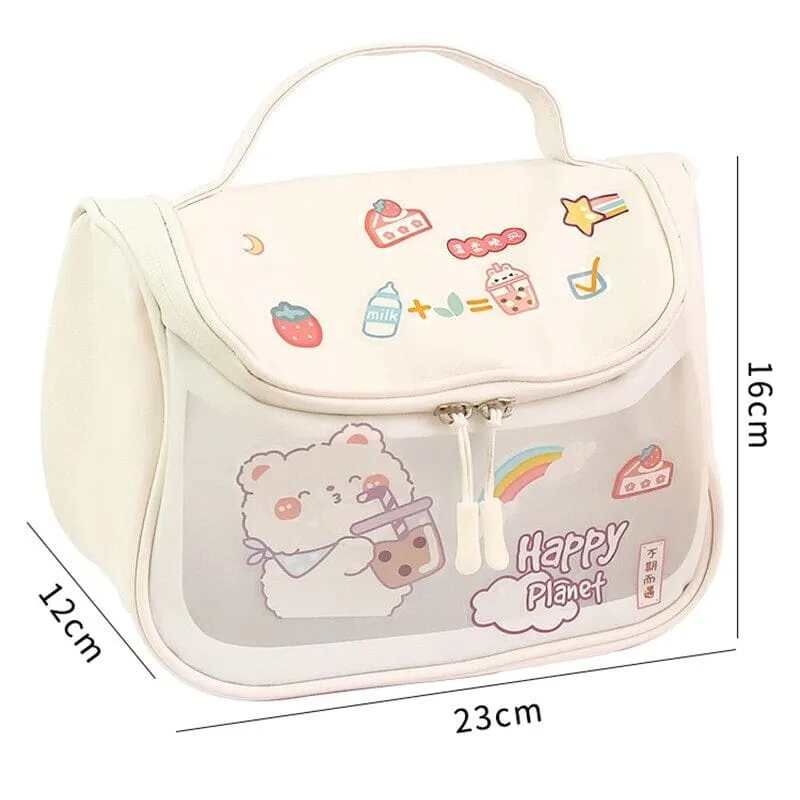 Label Me Cute Large Makeup Bag