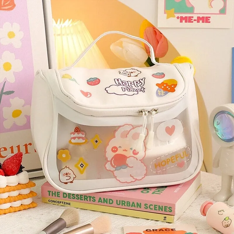 Label Me Cute Large Makeup Bag