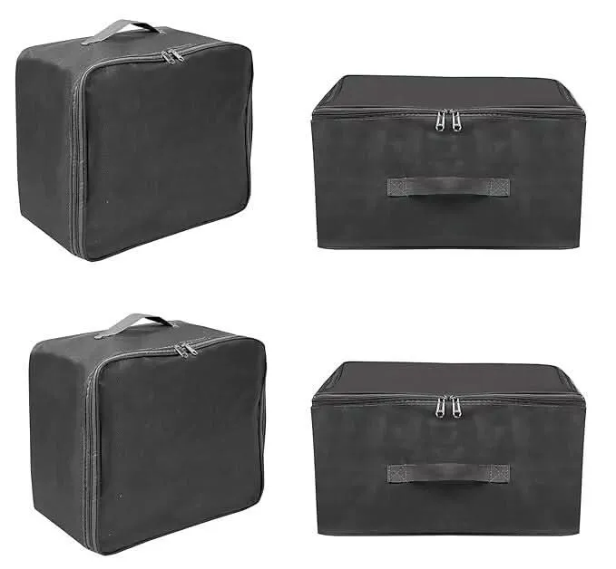 Large Clothes Storage Organizer black Bags (56x47x33cm, single piece)