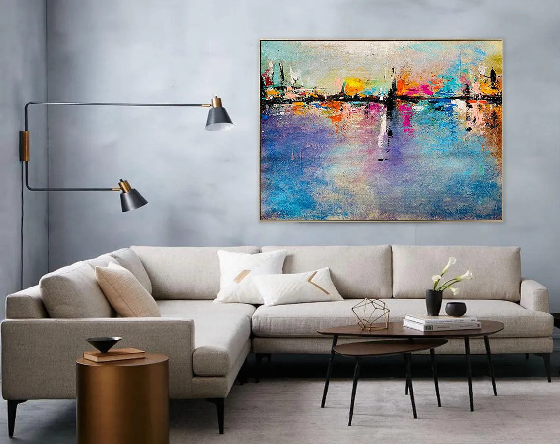 Large Modern Canvas Art Office Wall Art,Texture Art Gp065