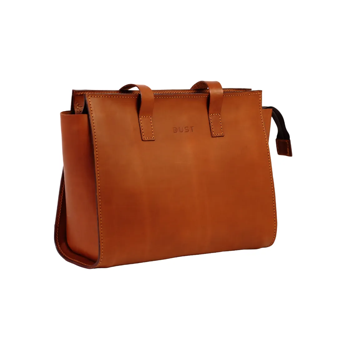 Leather Tote Brown Mod 126